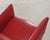Pair of Italian Art Deco Style Red Leather Lounge Armchairs For Sale - Image 13 of 18