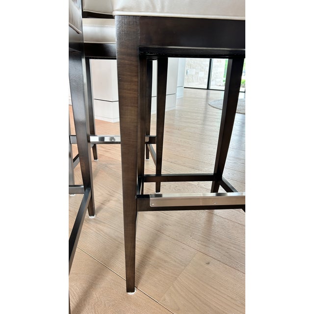 Century Holly Hunt Bar Stools Set of 5 For Sale - Image 10 of 10