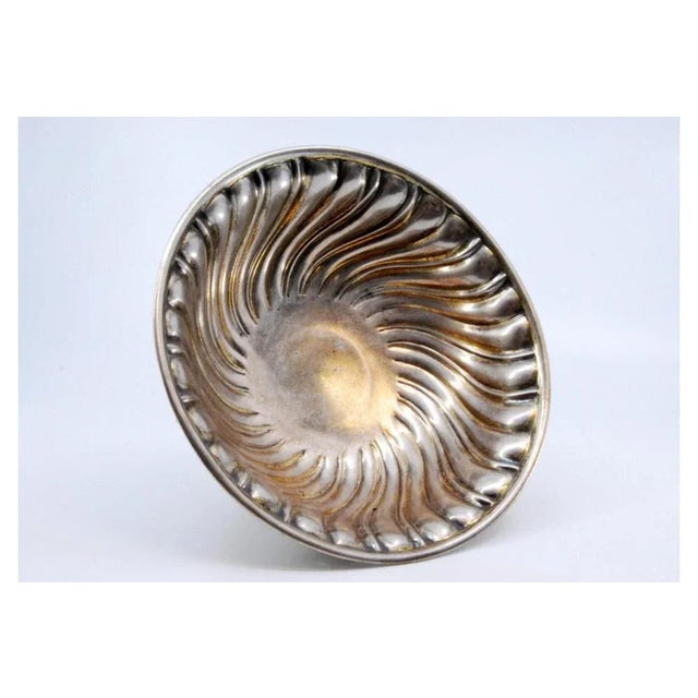 Silver Bowl with Scrollwork For Sale - Image 3 of 10