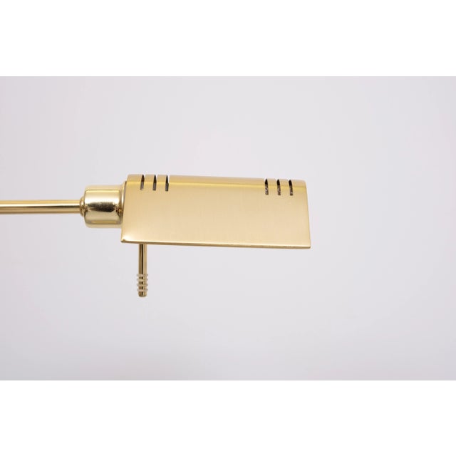 Brass Swing Arm Floor Lamp from Holtkötter, Germany, 1980s For Sale - Image 4 of 9