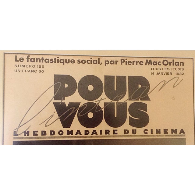 French French 1937 Clark Gable Movie Poster For Sale - Image 3 of 4