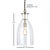 In a classic mix of warm brass and seeded glass, the Belle pendant is a traditional fixture. Over an island, in an entry...