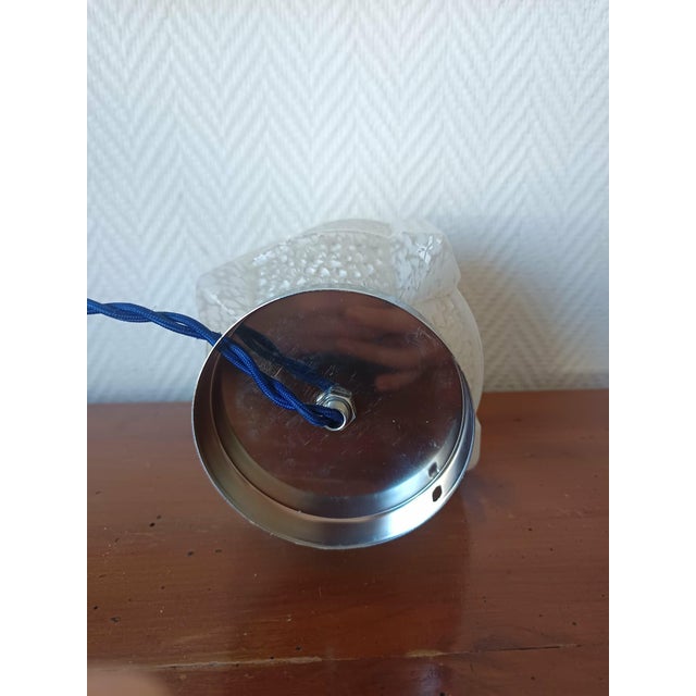 1950s Art Deco Table Lamp with Clichy Glass, 1950s For Sale - Image 5 of 12