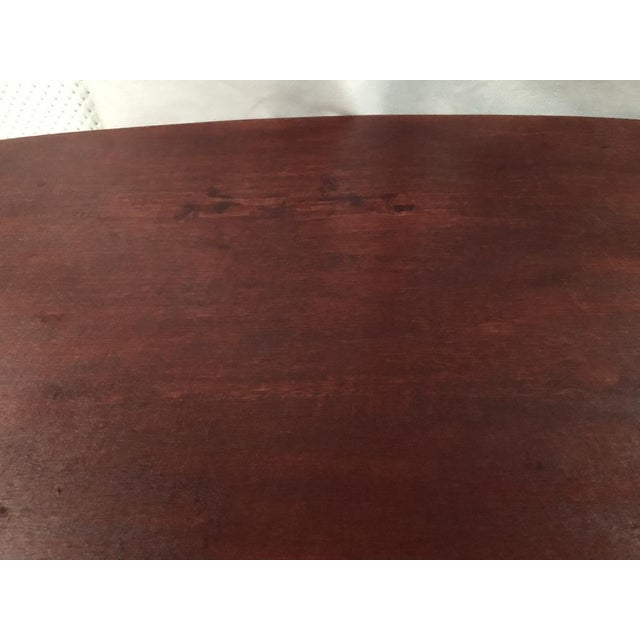 Brown Oval Extendable Table, 1970s For Sale - Image 8 of 18