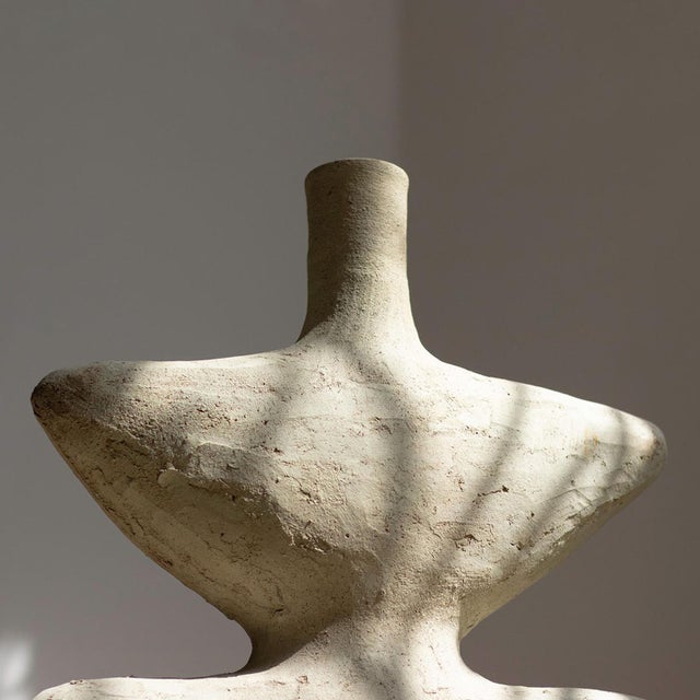 Unglazed Terracotta Sculptural Vase | One of a Kind For Sale - Image 11 of 11