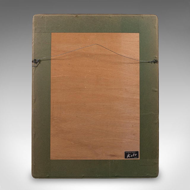 Vintage Geisha Portrait, Japanese Textile Relief Costume Picture, Art Deco, 1940 For Sale - Image 10 of 10