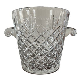 1970s Crystal Champagne Bucket For Sale