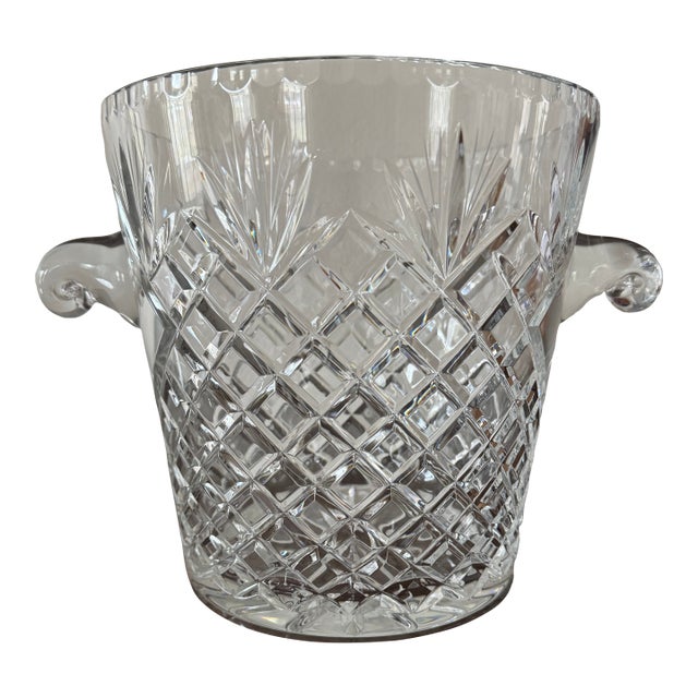 1970s Crystal Champagne Bucket For Sale