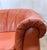 1970s 1970s Orange Leather Danish 3- Seater For Sale - Image 5 of 8