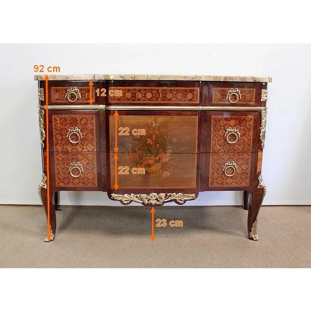 Late 19th Century Dresser in Marquetry For Sale - Image 17 of 18