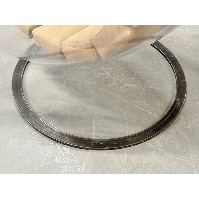 Christian Daninos Lucite and Steel Sphere Bubble Bulle Chair For Sale - Image 11 of 12