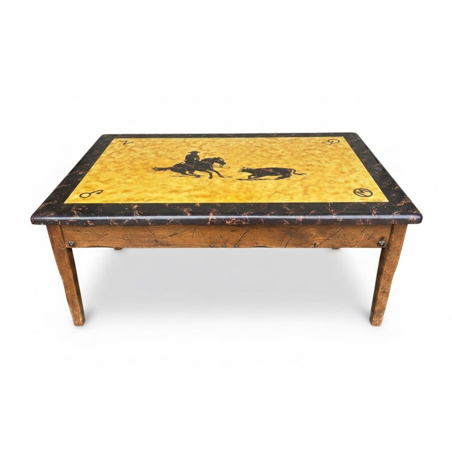 Vintage Molesworth Style Western 3-Piece Coffee & Accent Table Set For Sale In Greensboro - Image 6 of 12