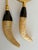 Metal 1970s Vintage Hollywood Regency Horn & Brass Magnifying Glass & Letter Opener Desk Set For Sale - Image 7 of 9