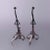 Circa 1900 Antique Large Arts & Crafts Yellin School Wrought Iron Andirons- a Pair For Sale - Image 4 of 9