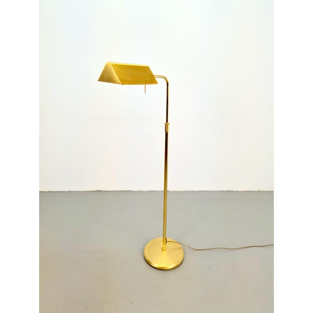 1970s Adjustable Floor Lamp in Brass, 1970s For Sale - Image 5 of 8