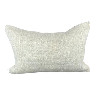 16 x 24 Hemp Pillow Turkish Cushion Natural White Pillow Cushion Cover For Sale