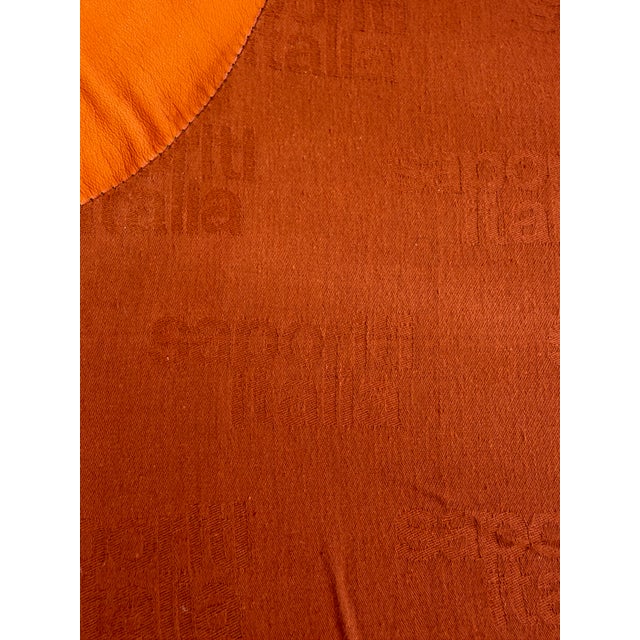 Vintage Italian Cognac Leather Confidential Lounge Chair by Alberto Rosselli for Saporiti, 1970s For Sale - Image 16 of 18