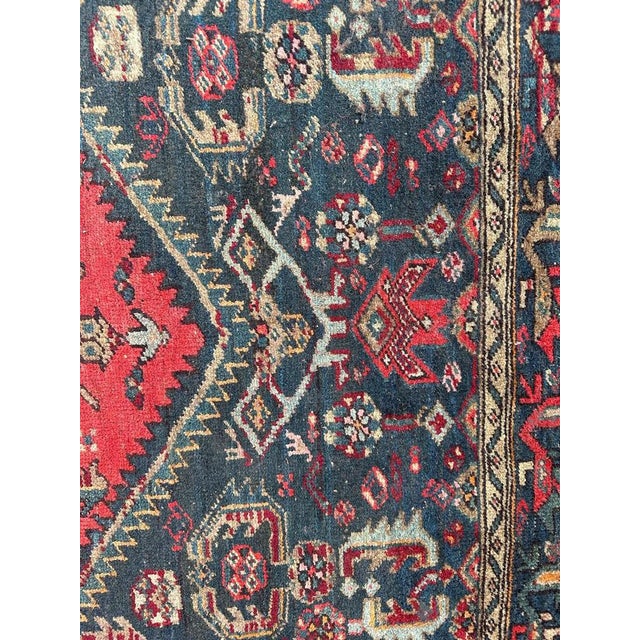 Mid-Century Tribal Hamadan Rug, 1940s For Sale - Image 9 of 18