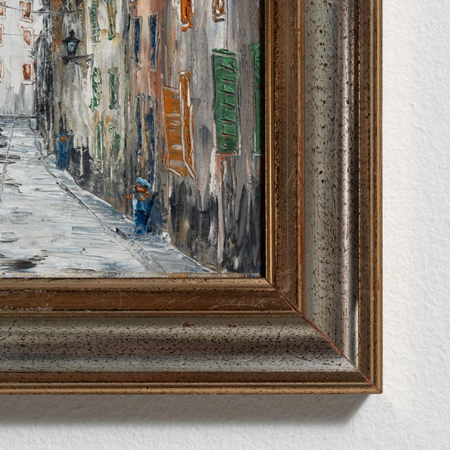 Mid 20th Century France Brown Canvas Painting For Sale - Image 12 of 15