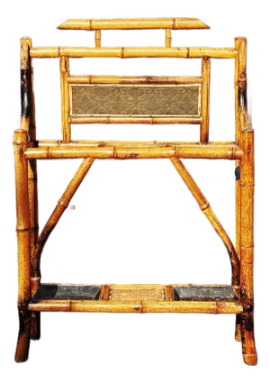 c.1880 Tiger Bamboo Umbrella Stand Aesthetic Movement