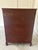 Oxblood Red Vintage Drexel “Wentworth House Group” Mahogany 5-Drawer Highboy Chest, Model No. 2130-2 - Circa 1940s For Sale - Image 8 of 8