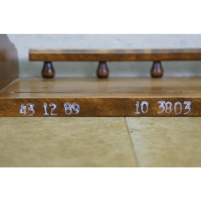 Late 20th Century Pair of Ethan Allen Early American Colonial Maple Hanging Plate Display Racks Shelves 24" For Sale - Image 9 of 13