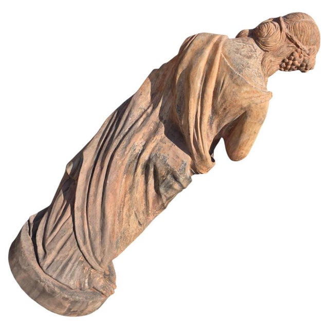 Monumental Sculptures in Terracotta from Impruneta, Set of 4 For Sale - Image 6 of 9