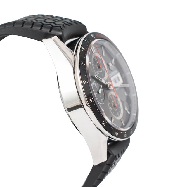 Modern Tag Heuer Carrera Day Date Calibre16 43mm Cv2a1M Grey Dial Steel Automatic Watch For Sale - Image 3 of 10