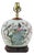 Antique Famille Rose Porcelain Vase Lamp With Birds on Flowering Plum Branches and Rockery For Sale