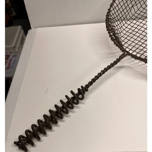 Vintage Wire Folk Art Scoop For Sale - Image 4 of 4