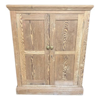 Antique Pine Larder Cabinet, 1880 For Sale