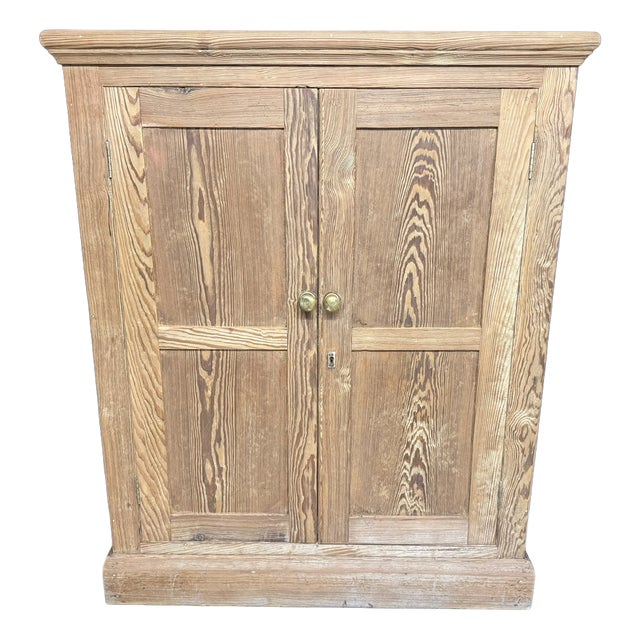 Antique Pine Larder Cabinet, 1880 For Sale