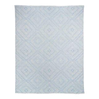 Schumacher Tortola 10' x 14' Indoor/Outdoor Rug in Sky For Sale