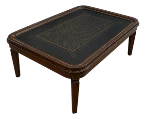Tray Top Coffee Table With Gilt Lacquer Finish