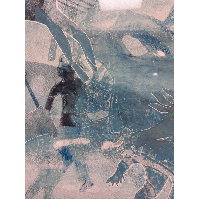 Jack R. Eggman Signed Original Monotype of Horses, Framed For Sale - Image 4 of 5