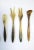 Scandinavian Modern Minimalist Horn Appetizer Utensils - Set of 6 For Sale - Image 4 of 8