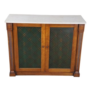 1960s Drexel Heritage Mid Century Palazzo Walnut Bar Buffet Console Cabinet For Sale