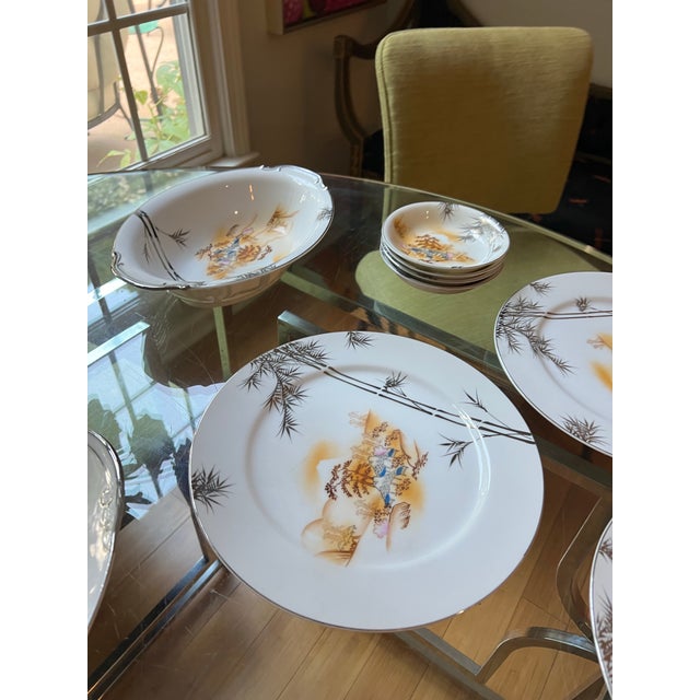 1970s Collection of Asian Style Plates and Serving Pieces- Set of 21 For Sale In Atlanta - Image 6 of 8