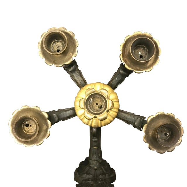 Metal 19th Century French Charles X Gilt Bronze Sconce For Sale - Image 7 of 11