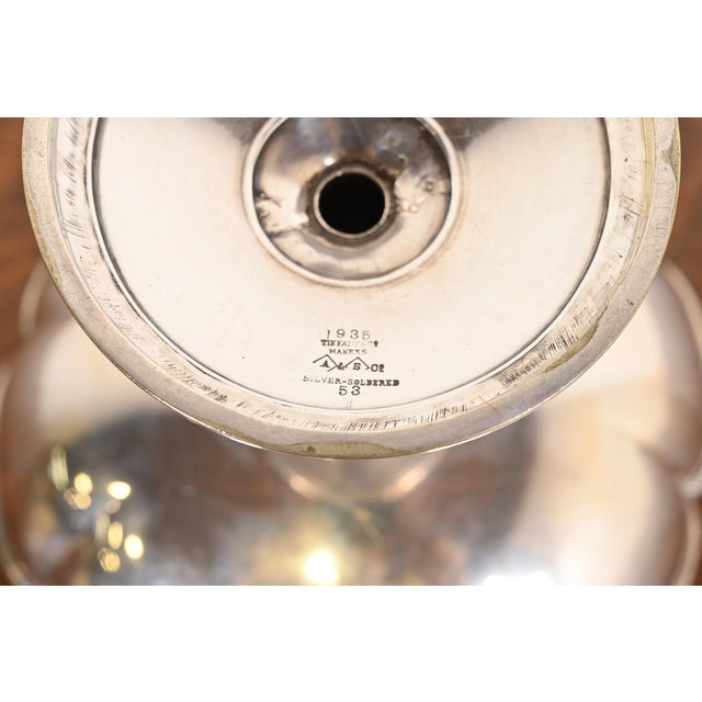 Tiffany & Co. Antique Silver Pedestal Fruit Bowl or Center Bowl For Sale In South Bend - Image 6 of 8