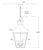 Modern Chapman & Myers for Visual Comfort Signature Fremont Grande Hanging Lantern in French Rust with Clear Glass For Sale - Image 3 of 3