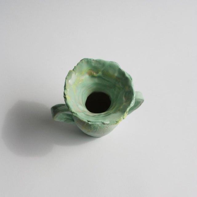 Ceramic Mini Menthe Vase by Anja Marschal For Sale - Image 7 of 12