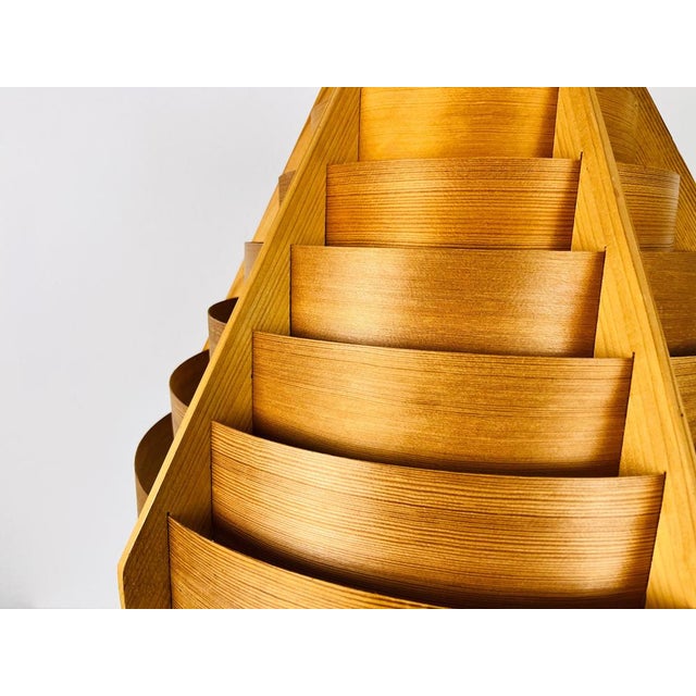 Mid-Century Modern Wooden Pendant Lamp by Hans-Agne Jakobsson, Sweden, 1960s For Sale - Image 12 of 16