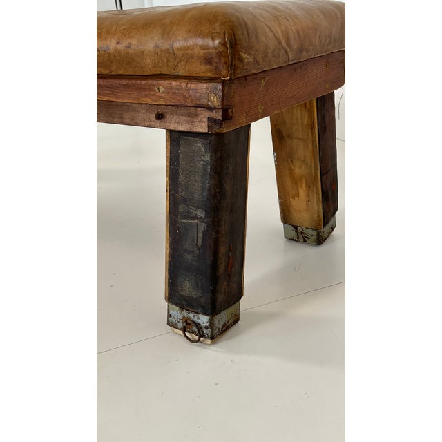 Wood Vintage Gymnastic Bench, 1940s For Sale - Image 7 of 9