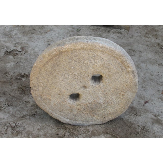 1930s 1930s Granite Mill Water Fountain Stone 8 For Sale - Image 5 of 6