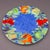 Mid 20th Century Mid 20th Century Laure Japy Paris Limoges Jardin Bleu Fruit Charger Service Plates- Set of 4 For Sale - Image 5 of 7