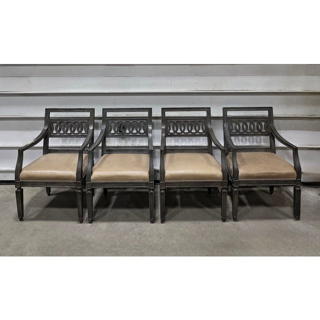 Beautiful Set of 6 Custom Dining Chairs For Sale - Image 9 of 9