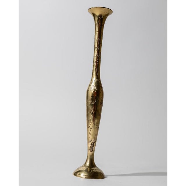 Small Vintage Brass Vase, 1960s For Sale - Image 11 of 12
