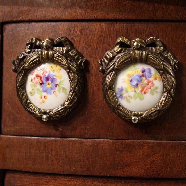 Wood 20th Century French Inlaid Bedside Tables, 1930s, Set of 2 For Sale - Image 7 of 13