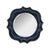 Kenneth Ludwig Chicago Ethan Round Scalloped Mirror Navy For Sale - Image 4 of 11